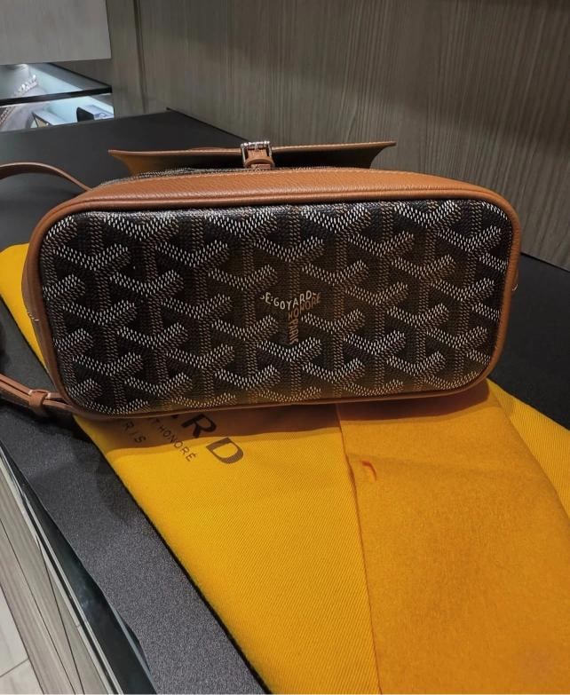 Goyard Mini Alpin Backpack Black & Tan (2025) - 7
