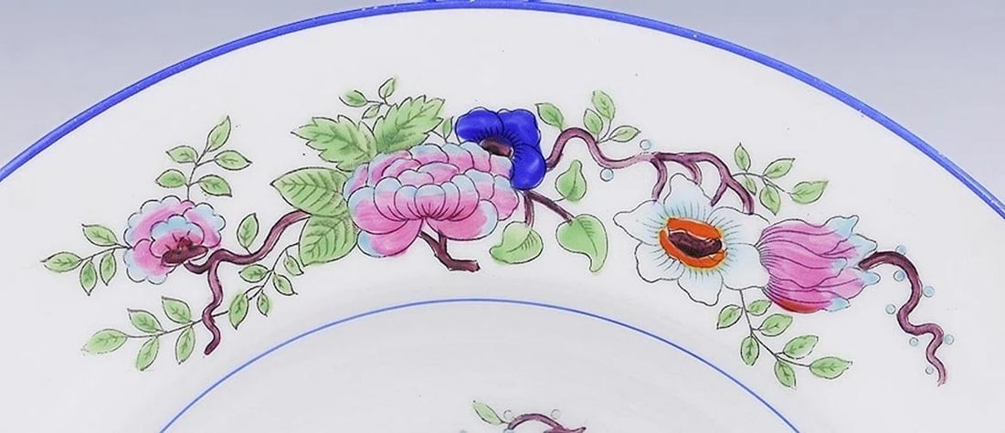 Set of 12 Fine Coalport for Tiffany Co Corea Pattern Plates 8 3/4" - 3