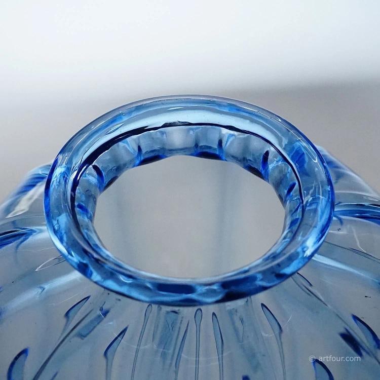 Large Vetro Soffiato Glass Vase by Vittorio Zecchin for Venini Murano 1924 - 10