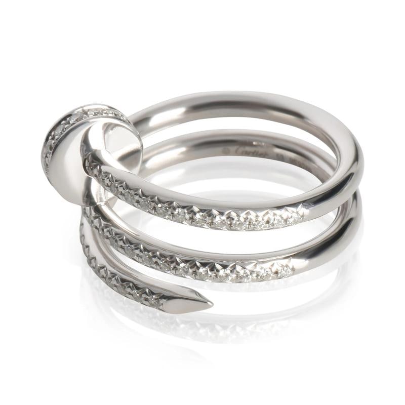 Cartier White Gold Diamond Double Juste Un Clou Ring - 3