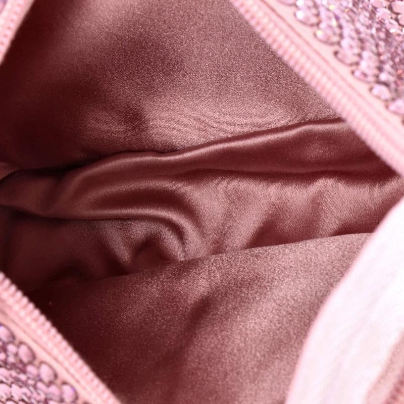 Prada Re-Edition 2000 Hobo Crystal Embellished Satin Mini - 5