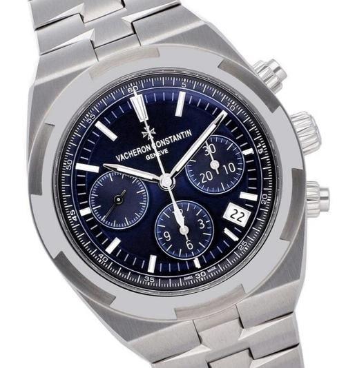 Vacheron Constantin Overseas Blue Men's Watch: Manufacturer: Vacheron Constantin Model : Overseas Chronograph Ref 5500V/110A-B148 Watch Gender: Mens Case size:42.5mm Case Material : Stainless Steel Movement: Automatic chrono movement Dial: Blue CR