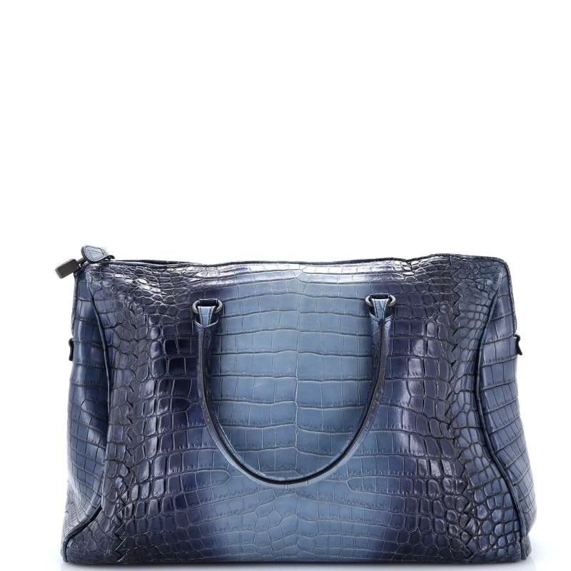 Bottega Veneta Flannel Handbag Cocco Glace Crocodile (1 of 7)
