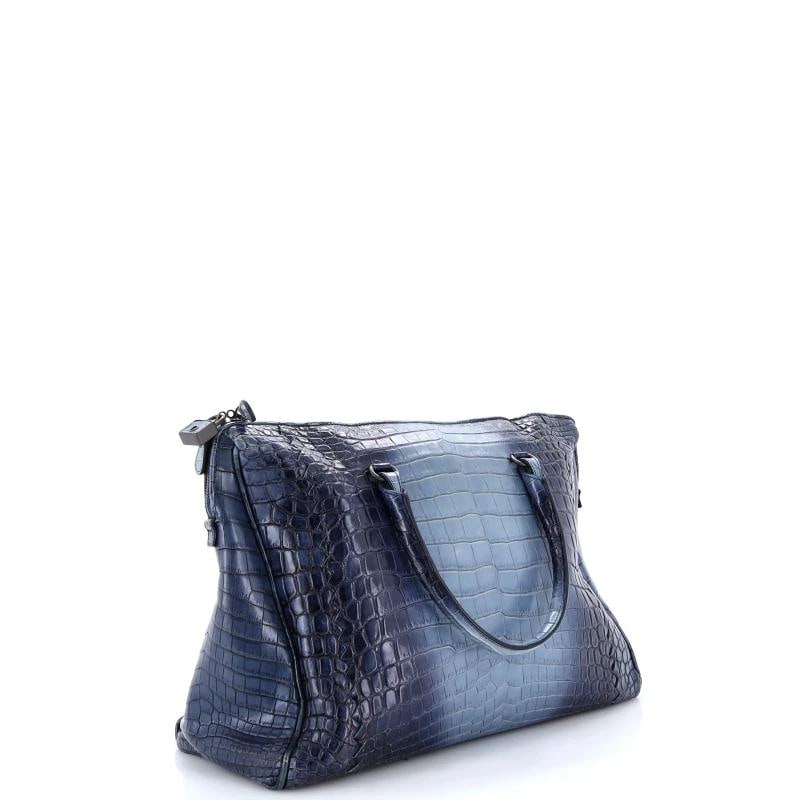 Bottega Veneta Flannel Handbag Cocco Glace Crocodile - 3