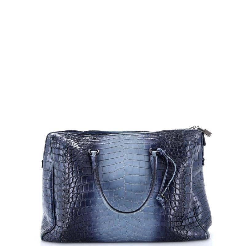 Bottega Veneta Flannel Handbag Cocco Glace Crocodile - 4