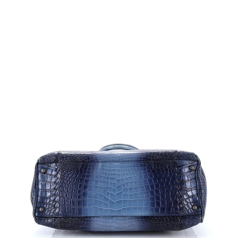 Bottega Veneta Flannel Handbag Cocco Glace Crocodile - 5