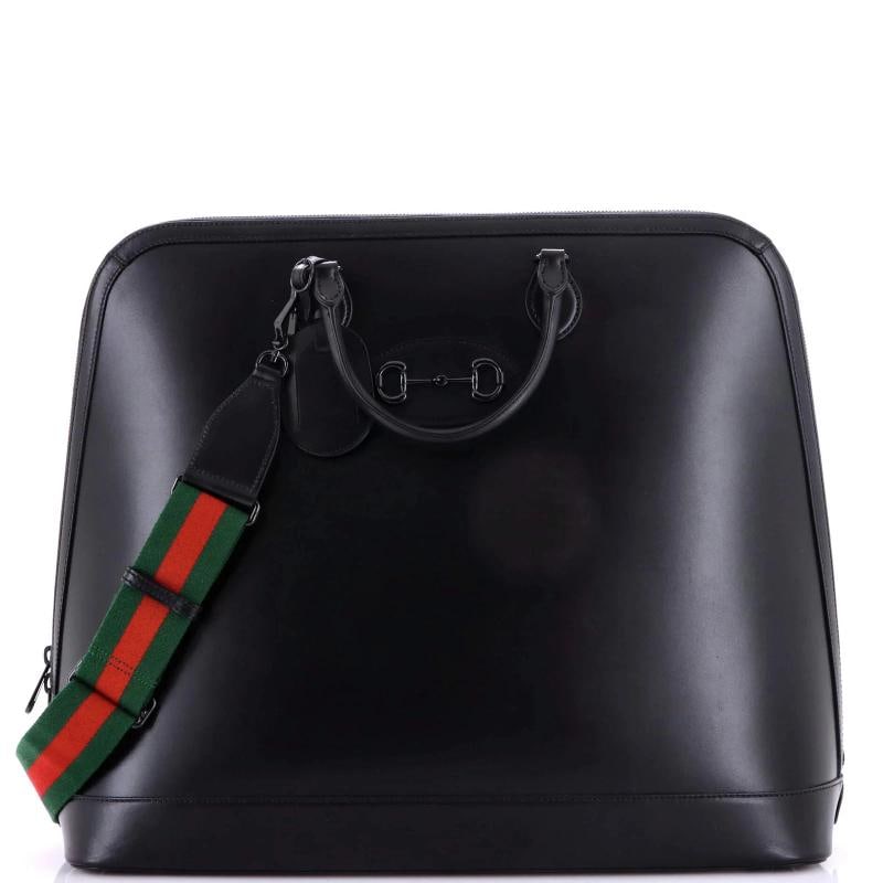 Gucci Horsebit 1955 Web Duffle Bag Leather Large (1 of 7)