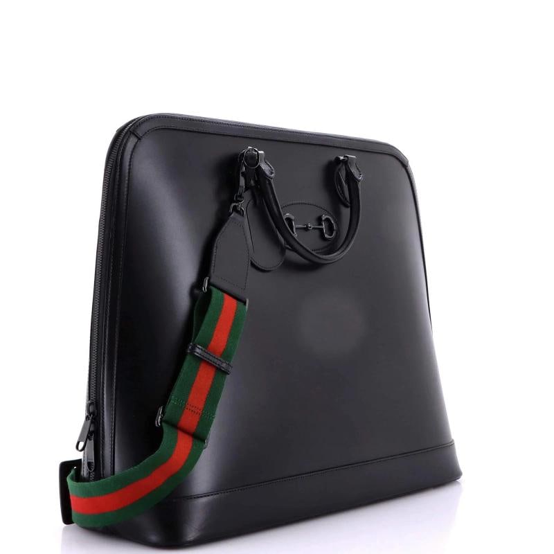 Gucci Horsebit 1955 Web Duffle Bag Leather Large - 2