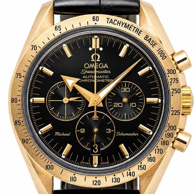 Omega Speedmaster 3159.50.00 18K Rose Gold Black Dial Auto Men's Watch 39mm - 2