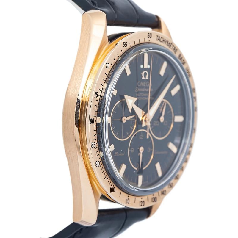 Omega Speedmaster 3159.50.00 18K Rose Gold Black Dial Auto Men's Watch 39mm - 4
