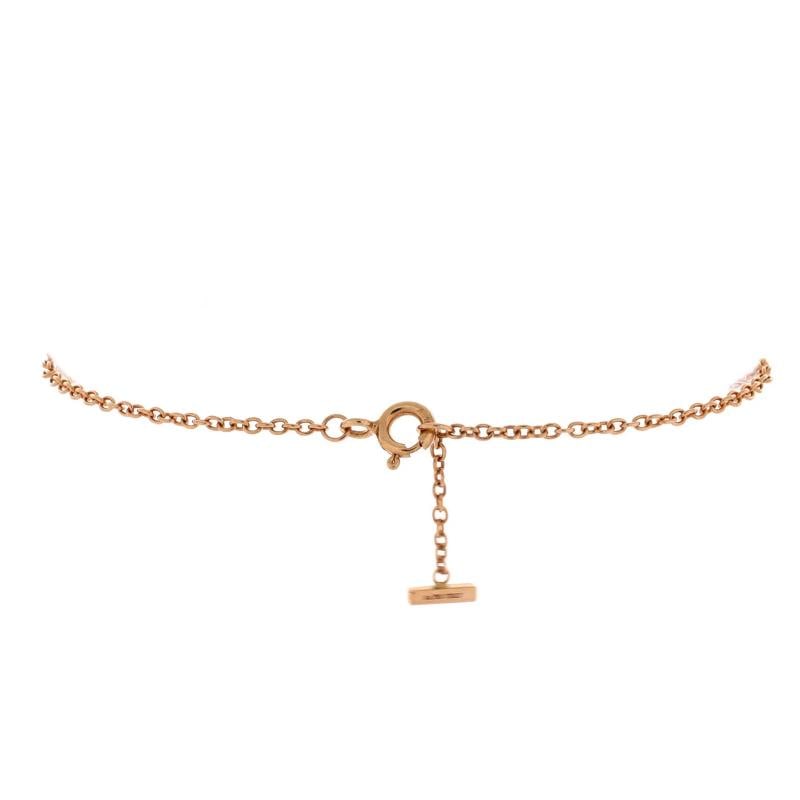 Tiffany & Co. T Smile Chain Bracelet 18K Rose Gold Medium - 2