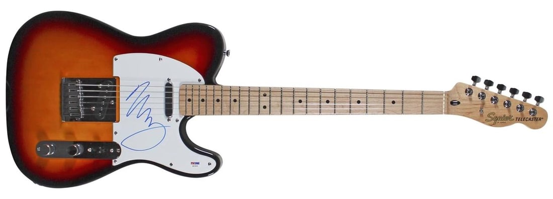 Neil Young Authentic Signed Fender Squier Telecaster Electric Guitar PSA - 8