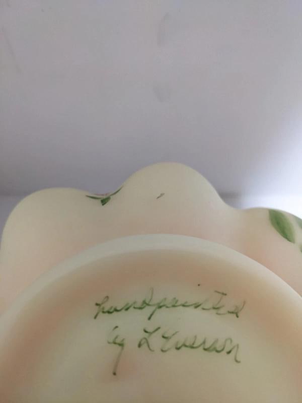 Fenton Art Glass Vase~Signed~(8"H x 5.75"W) - 12