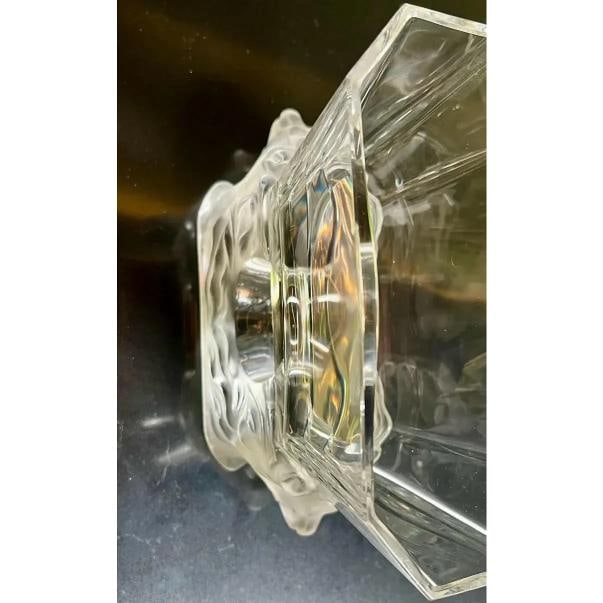Lalique Crystal Art Glass Vase~Signed~(6.3"H x 8.2"W) - 3