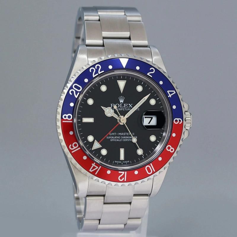 2006 MINT PAPERS Rolex GMT-Master II Pepsi Blue Red Steel Error Stick 16710 40mm - 6