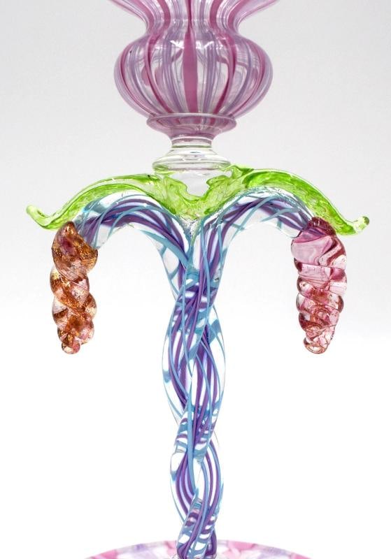 Amazing Antique Venetian Murano Hand Blown Presentation Goblet, Circa 1920 - 6