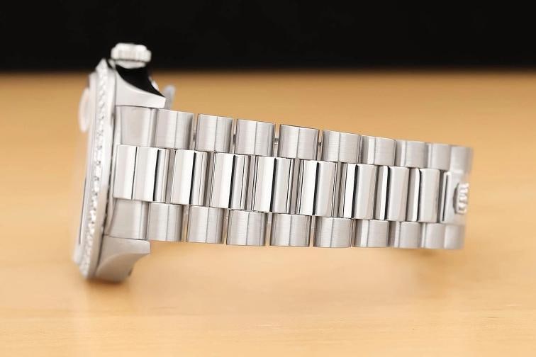 ROLEX MENS DAY-DATE PRESIDENT 18349 FACTORY DIAMOND 18K WHITE GOLD 36MM WATCH - 5
