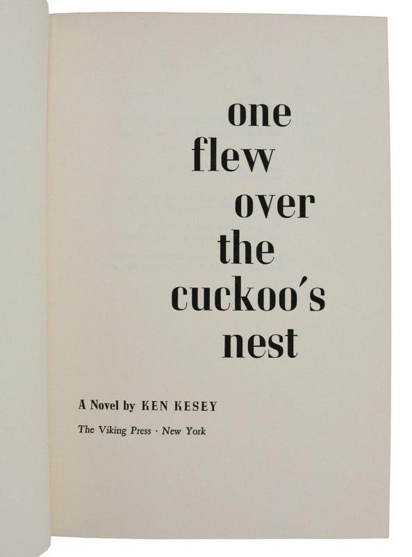 One Flew Over the Cuckoo's Nest ~ by KEN KESEY ~ First Edition ~ 1st 1962 - 9