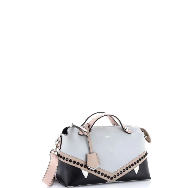 Fendi Monster By The Way Satchel Studded Leather Medium - 2