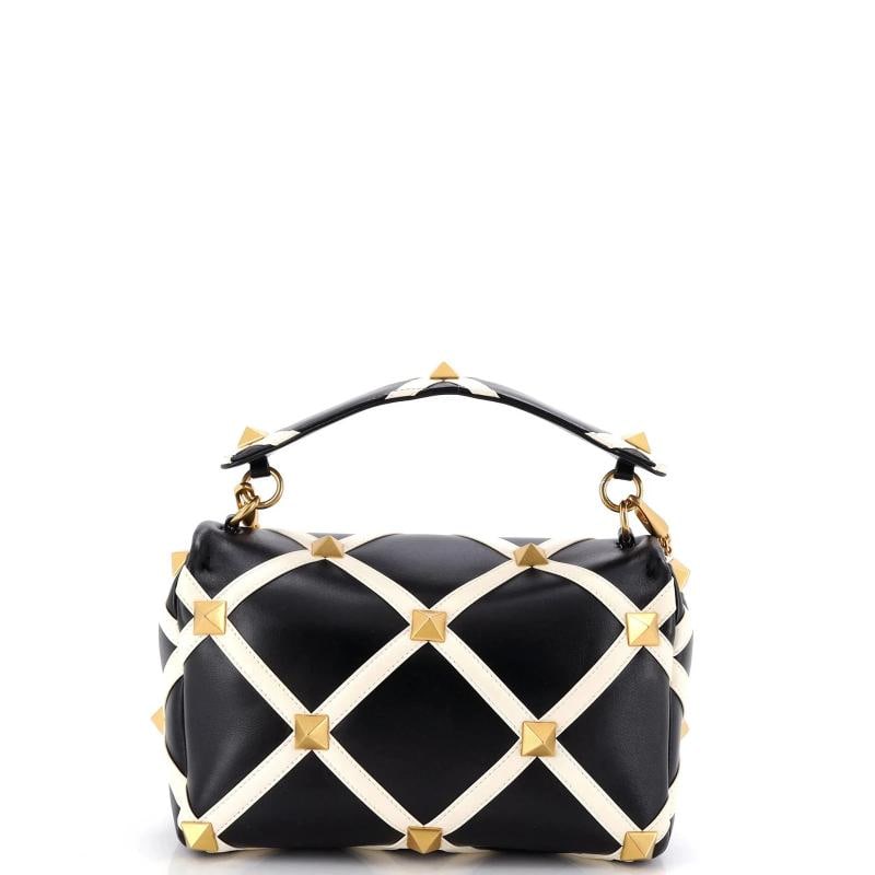 Valentino Garavani Roman Stud Flap Bag Quilted Leather Large - 3