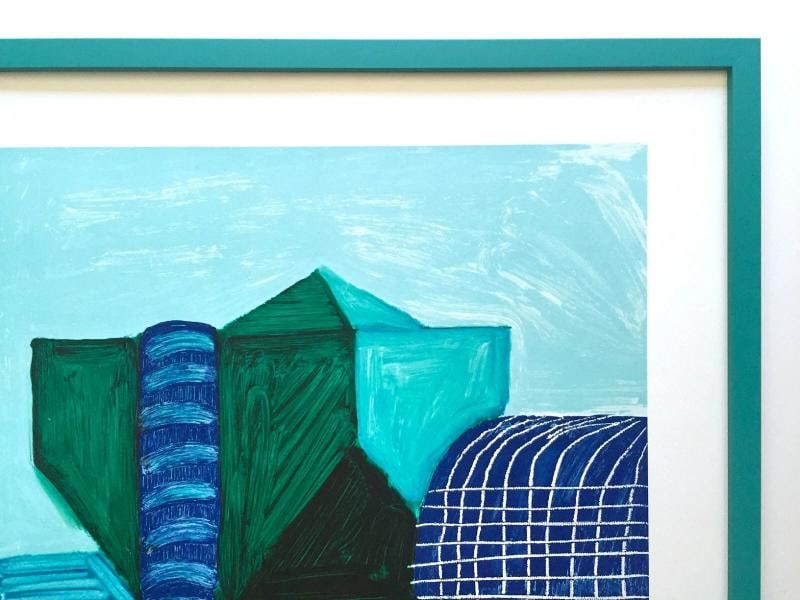 DAVID HOCKNEY RARE 1989 LITHOGRAPH PRINT FRAMED POSTER "HANCOCK ST. W HOLLYWOOD" - 10