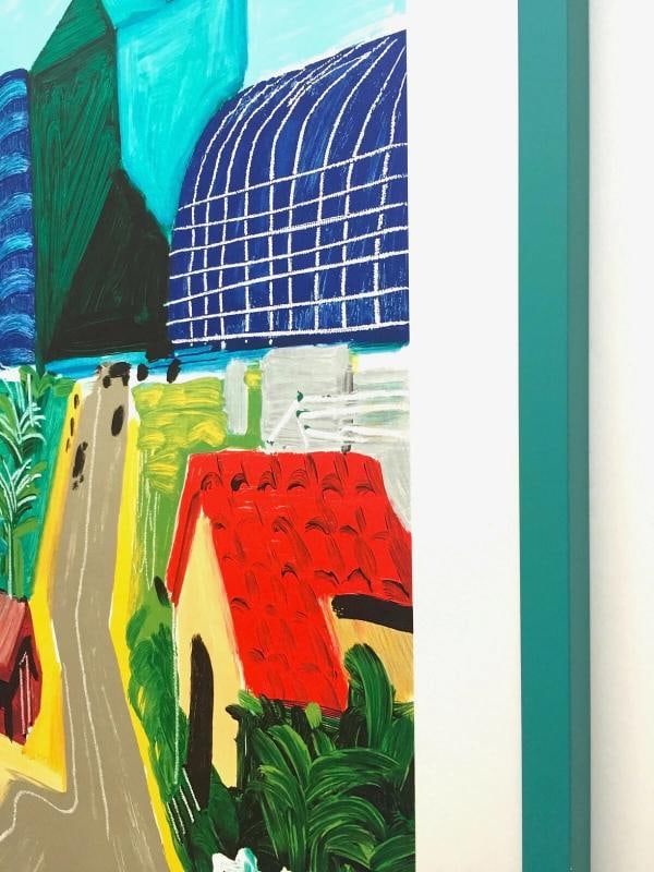 DAVID HOCKNEY RARE 1989 LITHOGRAPH PRINT FRAMED POSTER "HANCOCK ST. W HOLLYWOOD" - 11