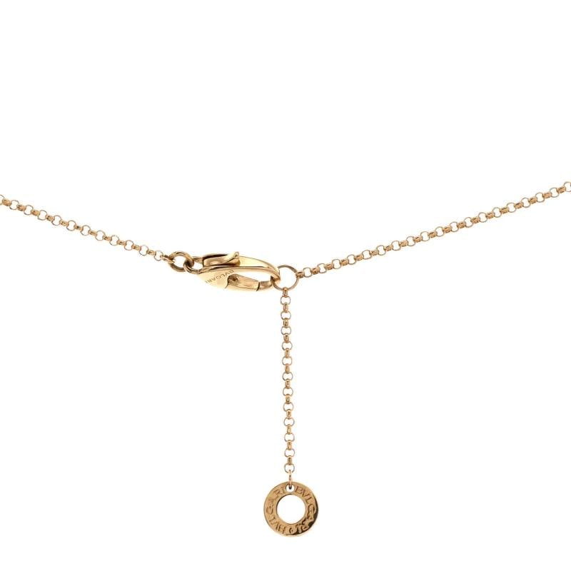 Bvlgari Bvlgari Bvlgari Pendant Necklace 18K Yellow Gold with Onyx - 3