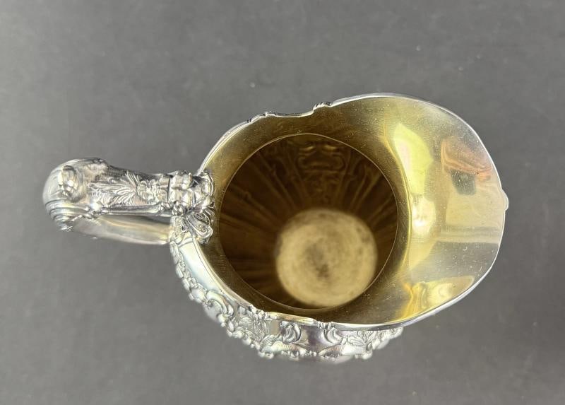 Gorham Sterling Silver Chantilly Grand Hand Chased 599 Creamer Sugar Bowl 1962 - 3