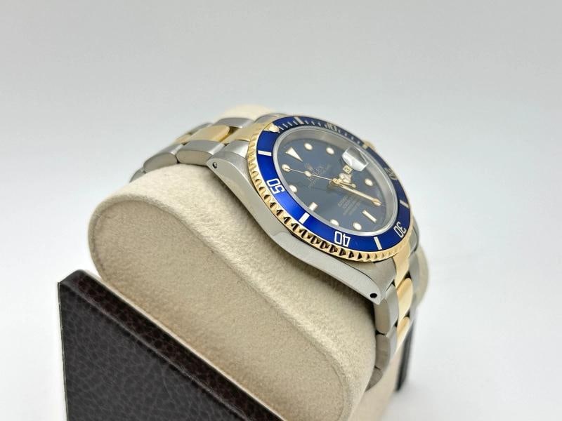 Rolex Submariner Blue 16613 40mm 18K Yellow Gold Stainless Steel - 5