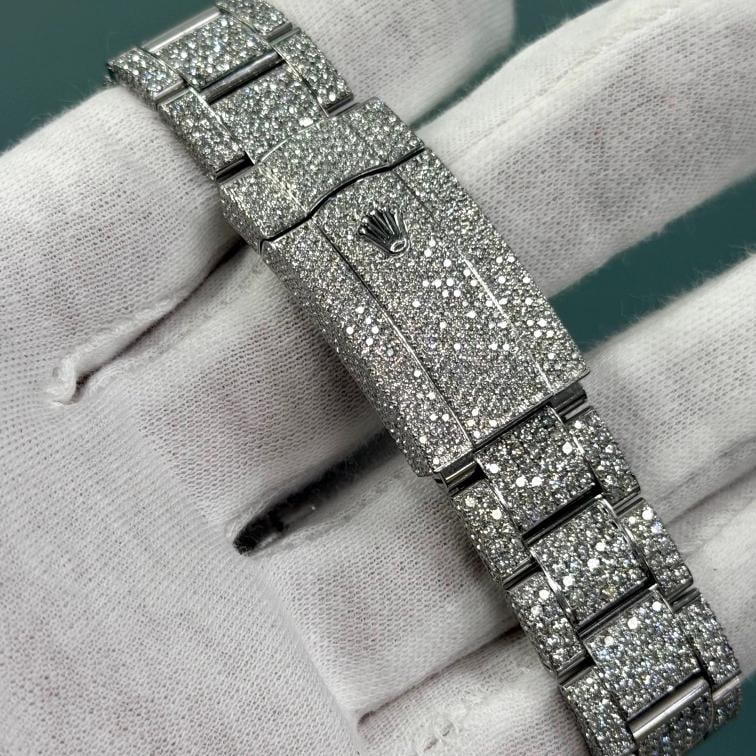 Rolex Sky Dweller 326934 42mm Iced Out Diamond Watch Case Bezel Band Steel - 6