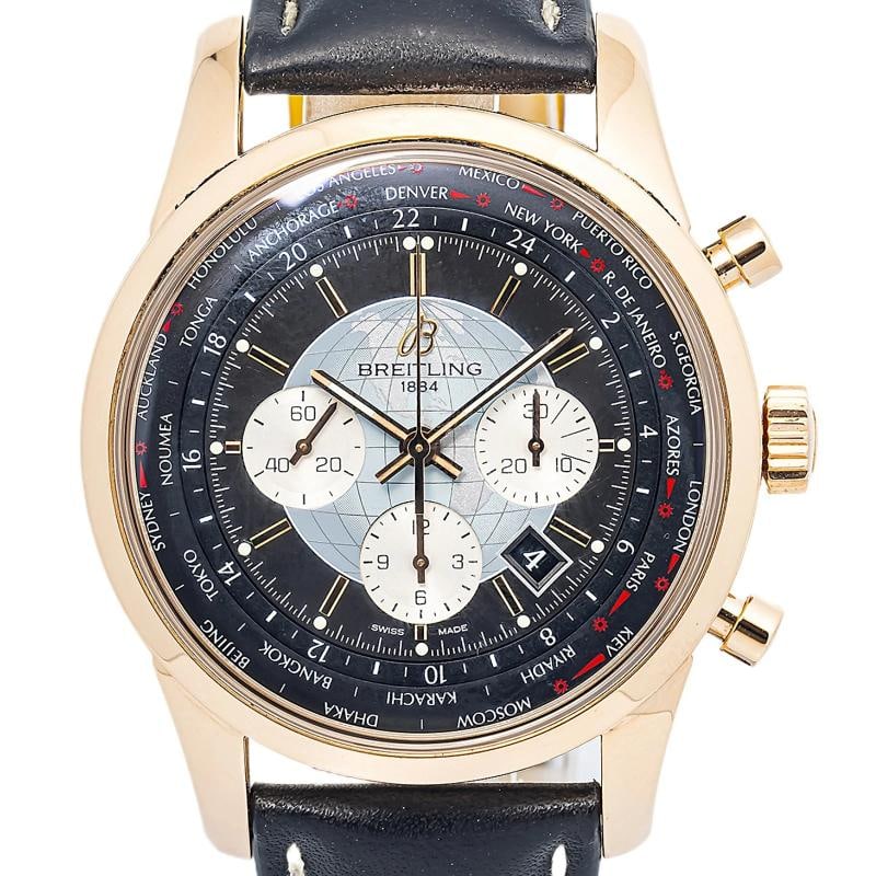 Breitling Transocean Unitime RB0510U4/BB63 Complete RG black Dial Auto Men 46MM - 2