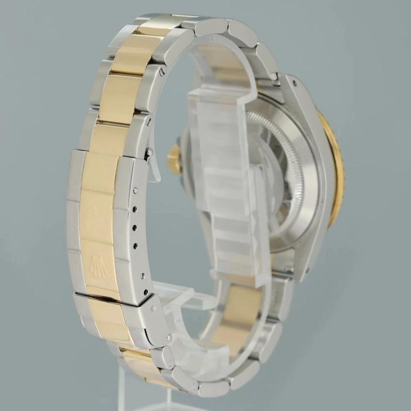 MINT PAPERS Rolex Submariner 16613 Two Tone Gold Silver Serti Diamond Watch Box - 5
