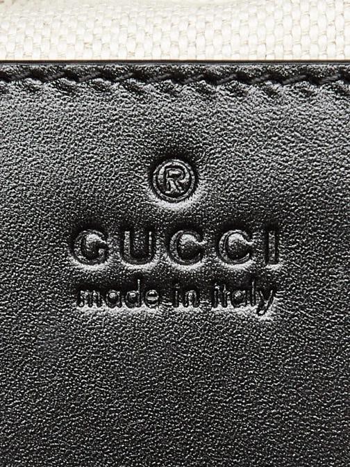 Gucci Black Smooth Leather Bamboo Handle Small Backpack Bag - 12