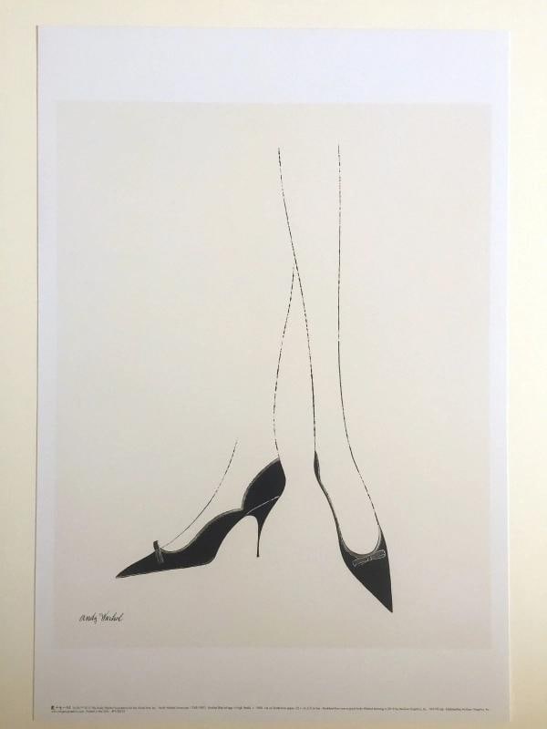 ANDY WARHOL FOUNDATION POP ART POSTER PRINTS " HIGH HEELS SHOES " 1957 2PC SET - 2