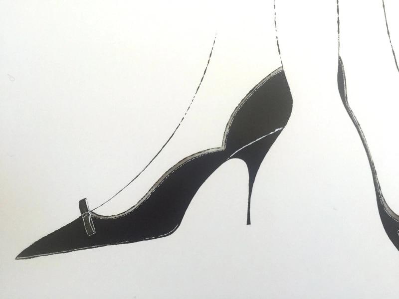 ANDY WARHOL FOUNDATION POP ART POSTER PRINTS " HIGH HEELS SHOES " 1957 2PC SET - 9