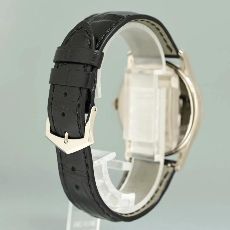 MINT Patek Philippe 5196G 37mm White Gold Calatrava Black Leather Watch Box - 6