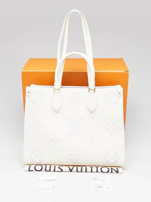 Louis Vuitton Latte/Bubble Tea Empreinte Monogram Giant Onthego MM Bag - 9