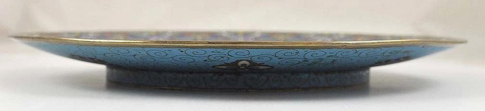 Colorful Late 1800s/early 1900s Japanese Meiji Cloisonne Plate - 2