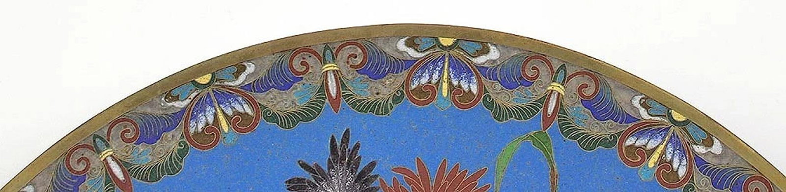 Colorful Late 1800s/early 1900s Japanese Meiji Cloisonne Plate - 5