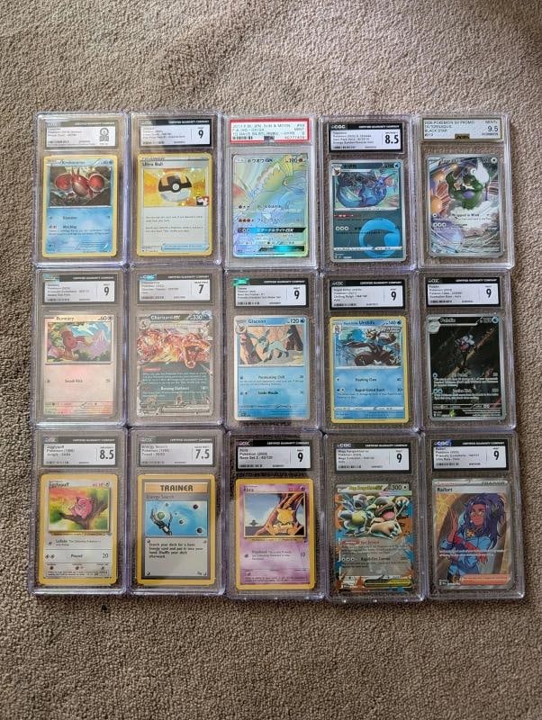 Lot 33 POKEMON GRADED CARDS,MINT 10,ALL HIGH GRADES, DIFFERENT SETS - 3