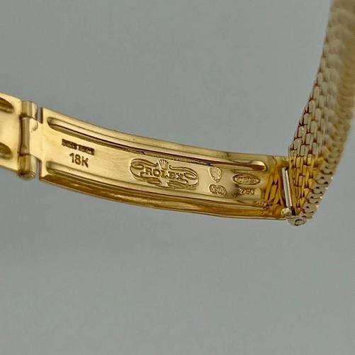 Vintage Rolex Ladies Datejust 6905 26mm Champagne Dial 18k Yellow Gold - 6