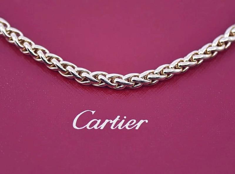 Cartier 18K Yellow Gold Pallmeir 23' Inch or 60 cm Chain Necklace - 10