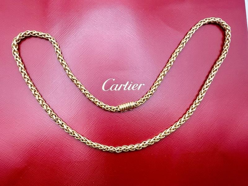 Cartier 18K Yellow Gold Pallmeir 23' Inch or 60 cm Chain Necklace - 14