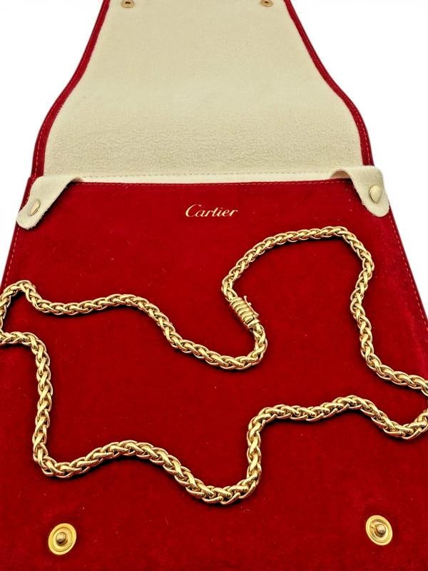 Cartier 18K Yellow Gold Pallmeir 23' Inch or 60 cm Chain Necklace - 3