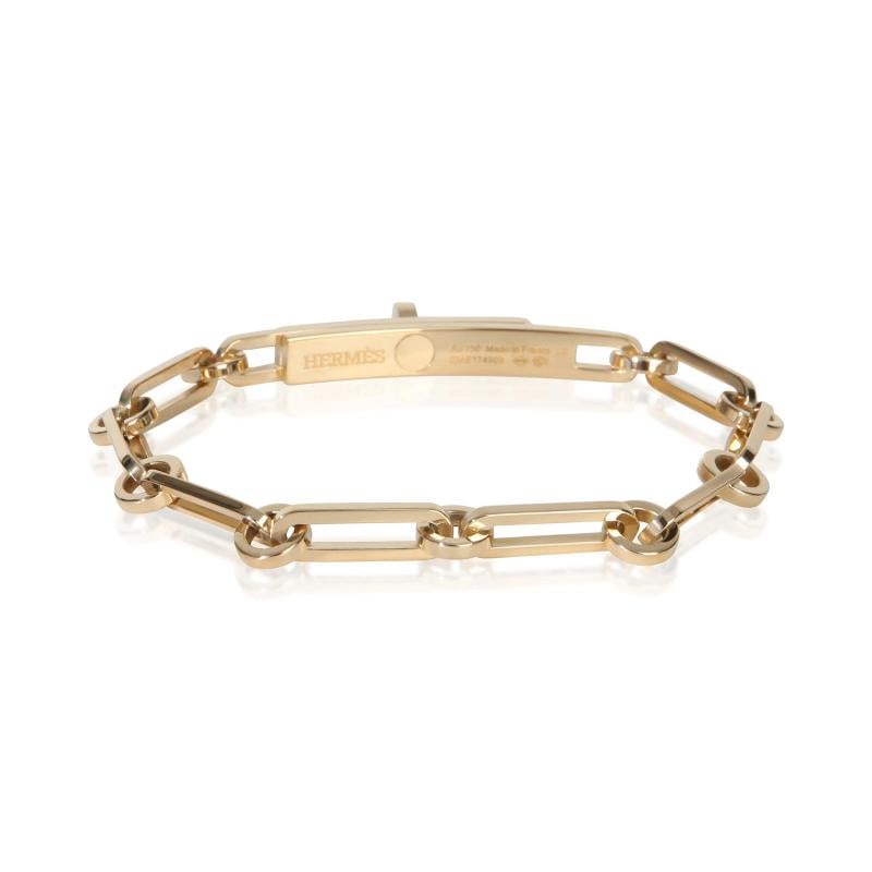 HermÃƒÂ¨s Yellow Gold Diamond Small Kelly Chaine Bracelet - 3