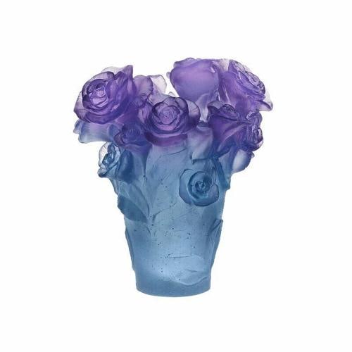 NEW DAUM NUMBERED ED ROSE PASSION BLUE & PURPLE VASE SMALL #05287-3 BRAND NIB: Condition: New: A brand-new, unused, unopened, undamaged item in its original packaging (where packaging is applicable). Packaging should be the same as what is found in a retail store, unless the ite