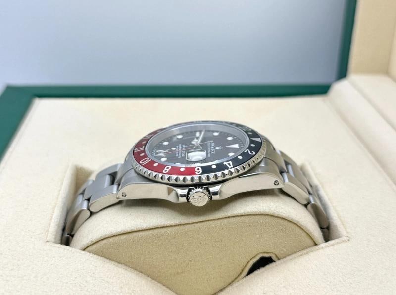 Rolex GMT Master II 16710 COKE Red and Black Bezel Stainless Steel Box Papers - 4