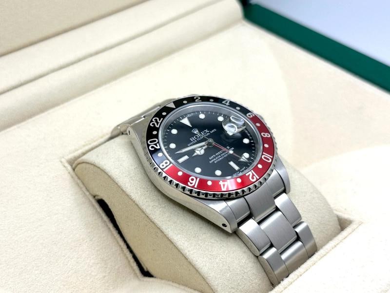 Rolex GMT Master II 16710 COKE Red and Black Bezel Stainless Steel Box Papers - 5