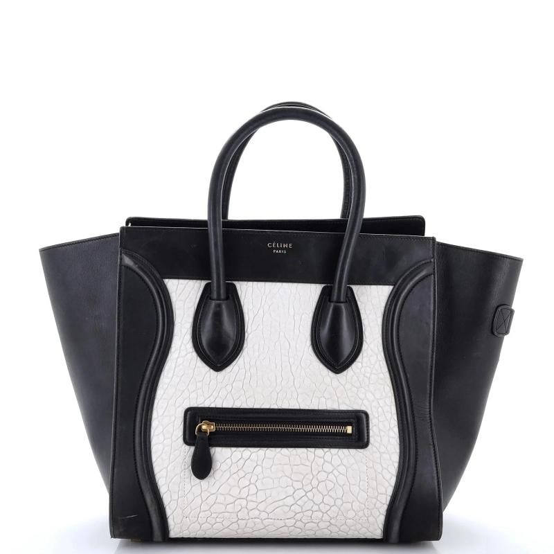Celine Bicolor Luggage Bag Leather Micro (1 of 6)