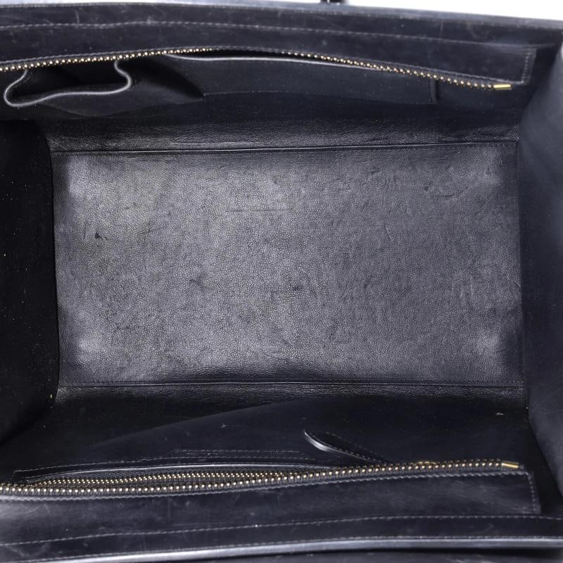 Celine Bicolor Luggage Bag Leather Micro - 5